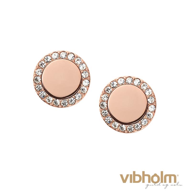 Fossil - Classics Ørestikker - rosaforgyldt stål JF01792791